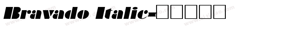 Bravado Italic字体转换